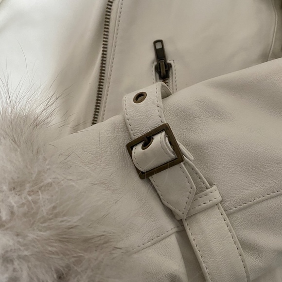 Only Fur-Lined Leather Jacket - Picture 15 of 16